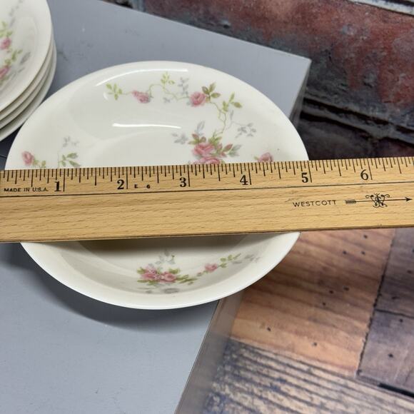 Set of 5 Vtg 1930s Theodore Haviland Touraine Berry Sauce Bowls 5" Shabby Chic - Picture 4 of 5